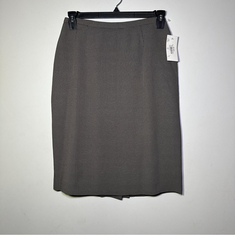 Anne Klein Career Charcoal Pencil Skirt Size 8 Classic Timeless Office
